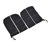 SIXRUN Housse de Rétroviseur de Voiture Universelle, 33x27cm, Imperméable, Noire, Protection Durable pour SUV, Mini-fourgonnettes et Camions