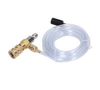 SIXRUN Injecteur Chimique Réglable en Laiton et Acier Inoxydable, Distributeur de Savon en Aval pour Nettoyeur Haute Pression 5000PSI, 1 unité