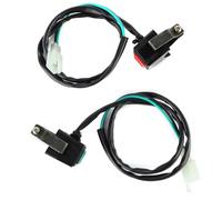 SIXRUN Interrupteur Universel de Démarrage de Moto à Double Bouton pour et - Allumage par Bouton-poussoir Pratique en Noir Rouge Vert - Compatible avec Guidon de 22 Mm