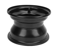 SIXRUN Jante en Alliage d'Aluminium 16x8.00-7, 7 Pouces, Noir, pour VTT, Go Karts, Chariots, Espacement des Trous 78mm