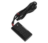 SIXRUN Jauge de Température D'eau de Moto Adaptée au Compteur étanche LCD Ultra Mince pour L'équitation DC12V Boîtier ABS 1 unité (BLUE)