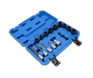 SIXRUN Jeu de Douilles d'étrier de Frein 17 Pièces, Acier CR MO, Outil Durable Haute Résistance pour l'entretien des Freins dans Les Applications Automobiles