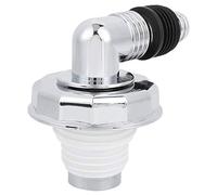 SIXRUN Joint de Siphon de Sol en PVC chromé pour Machine à Laver, Forte Résistance à L'usure, Résistance à la Corrosion pour Siphon de Sol des Toilettes, adapté à la Plupart des Machines à Laver