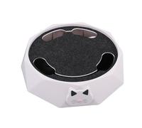 SIXRUN Jouet Automatique pour Chat à 2 Vitesses avec Disque de Jeu Rotatif pour Un Niveau d'activité Accru et Une Stimulation Mentale, Plastique, 11,42 X 11,42 X 2,95 Pouces
