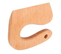 SIXRUN Jouet de Coupe en Bois Sûr pour Enfants, Outil de Cuisine Montessori pour Les Tout-Petits, Mini Couteau de Cuisine en Hêtre Naturel pour Couper Les Fruits et Légumes, Cadeau pour Jouer en