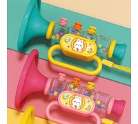 SIXRUN Jouet de Trompette pour Enfants aux Couleurs Vives, Sifflet de Jouet Musical pour bébé au Design de Dessin animé pour Le Temps de Jeu (ABS) (Blue)
