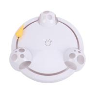 SIXRUN Jouet électronique Mobile pour Chat, Jouet Rotatif Automatique pour Chats D'intérieur, Divertissement et Exercice Engageants-12,8x12,8 Pouces