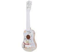 SIXRUN Jouets de Guitare pour Enfants, Design Réaliste Mignon, Jouet Musical D'éducation Précoce pour Enfants de 3 Ans et Plus, Plastique 35.5x10.5cm (White)
