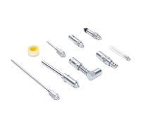 SIXRUN Kit d'accessoires de Graissage à Connexion Rapide, Ensemble d'adaptateurs de Raccord de Graisse en Acier pour Une Connexion Facile aux Pistolets à Graisse et aux Outils dans Les Voitures et