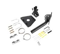 SIXRUN Kit D'adaptateur de Montage sur Poteau en Acier pour Parabole V3, Structure Solide pour un Poids de 50 Kg, Installation Polyvalente sur le Mur du Toit, Tige de Montage Incluse