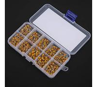 SIXRUN Kit D'assortiment de Condensateurs en Céramique, 500 Pièces, Plage de capacité Durable 0.1uF-10uF pour les Projets électroniques