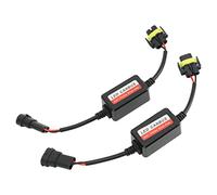 SIXRUN Kit de 2 H8 H9 H11 LED Canbus Decoder 12V Anti Flicker, Correcteur D'Erreur sans Flicker pour Feux de Croisement et Antibrouillard LED, Conception Plug and Play