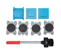 SIXRUN Kit de Déplacement de Meubles, Soulèvement Facile pour Meubles | Acier inoxydable durable, rotation à 360 degrés, conception antidérapante, parfait pour les charges lourdes, outil de
