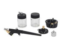SIXRUN Kit de L'aérographe sans Fil Portable pour Ongles Modèle Peinture de Gâteau Décoration Simple Action Inférieur de Pot de Pot Dia 0,8 Mm, Idéal pour la Peinture D'art Artisanat