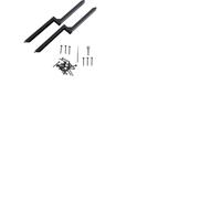 SIXRUN Kit de Réparation de Poteaux de Clôture en Acier Robuste, Support d'ancrage de Poteau de Clôture de 33,62 Pouces et 1/8 Pouces D'épaisseur, Piquet en Forme de H pour Réparer Les (2PCS)