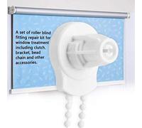 SIXRUN Kit de Réparation de Store Enrouleur 25 Mm, Ensemble de Fixation Complet Durable pour Une Installation et Un Entretien Faciles pour Un Usage Domestique, fabriqué en ABS + Aluminium (Couleur