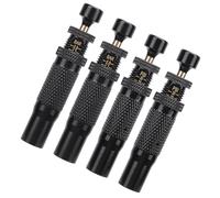 SIXRUN Kit de Soupape de Déflateur des Pneus 4pcs, Outil de Pneu Réglable en Acier Inoxydable avec Déflation Automatisée pour Le Tout-Terrain et Véhicules, Gamme de 10 à 30 Psi