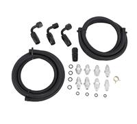 SIXRUN Kit de Tuyau de Pompe de Direction Assistée, Conception Flexible Universelle, Raccords 6AN pour Moteur LS1 LS3, Remplacement de Tuyau Basse Pression 3/8 Pouces