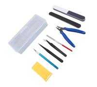 SIXRUN Kit D'outils de Modélisation Professionnel Léger et Portable pour L'artisanat, Débutants et Experts, Plastique/Acier, 12 Pièces