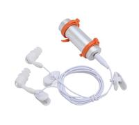SIXRUN Lecteur MP3 étanche IPX8 avec Bracelet sécurisé, Bouchons d'oreille à 3 Couches pour Sport Aquatique (Silver)