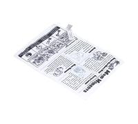 SIXRUN Livre en Tissu pour bébé, Papier Sonore Doux, Jouet Interactif D'éducation Précoce pour Bébés de 1 an et Plus, Jouet de Journal en Tissu Lavable (Emballage de Sac OPP de Journal Noir et Blanc)