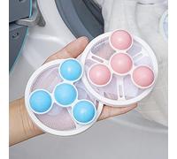 SIXRUN Lot de 3 Boules de Lavage à Bulles Multifonctions avec Sac de Collecte de Peluches, Faciles à Nettoyer Les Cheveux et la saleté, Boules de Machine Laver pour Un Travail de Lessive Efficace