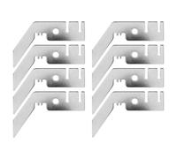 SIXRUN Lot de 8 Cintres à Double Barre Transversale de 7,6 Cm, en Fer plaqué, pour Cantonnière de Mariage, avec Poteaux Fendus, compatibilité pour Tuyaux et Drapés, Support de Toile