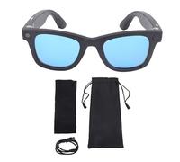 SIXRUN Lunettes Intelligentes, Caméra HD 8MP, Lunettes IA avec Traduction Intégrée et Conversation Multilingue en Temps Réel pour Apprendre, Travailler et Vivre (Blue)