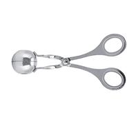 SIXRUN Machine à Boulettes de Viande, Pince à Cuillère à Boulettes de Viande en Acier Inoxydable, Intérieure Antiadhésive Lisse, Poignée Ergonomique, Dégagement Facile pour les de Gâteau de Riz de (S)