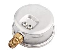 SIXRUN Manomètre Hydraulique, Cadran de 63 Mm pour une Mesure Précise des Barres et des Psi dans les Applications Automobiles, Construction Métallique