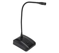 SIXRUN Microphone à Col de Cygne Microphone de Bureau Filaire Microphone de Conférence Micro en Métal à Tube en Col de Cygne Verrouillage Mécanique Marche/Arrêt pour Enregistrement