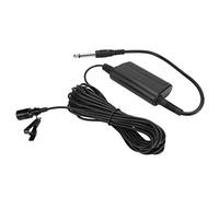 SIXRUN Microphone Lavalier Professionnel Omnidirectionnel à Clip, pour Discours et Performances de Guitare, Câble Noir Léger de 5m