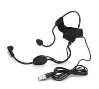 SIXRUN Microphone Serre-tête à Condensateur, Mini XLR 3 Broches Omnidirectionnel 360° avec Connecteur TA3F pour Performance sur Scène, Enseignement de la Danse