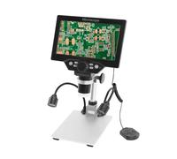 SIXRUN Microscope Numérique B1200, Haute Définition 12 MP, écran LCD 7 Pouces, Grossissement 1-1200X pour l'examen des Pierres Précieuses et des Pièces de Monnaie (sans Batterie)