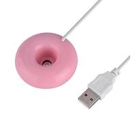 SIXRUN Mini Humidificateur USB Portable en Forme de Beignet, Spray d'atomisation Compact pour la Maison, la Voiture et le Bureau, Idéal pour les Voyages et les Dortoirs (PINK)