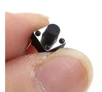 SIXRUN Mini Interrupteur Tactile Micro Tactile 100 Pièces Interrupteur à Bouton-poussoir à Réinitialisation Automatique pour PCB DC12V 6x6x7mm pour les Passionnés D'électronique