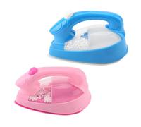 SIXRUN Mini Jouet en Fer électrique en Plastique Non Toxique Rose pour Enfants, Appareils Ménagers pour Le Développement des Compétences de Communication