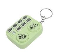 SIXRUN Mini Lecteur de Disque DJ Portatif de Poche avec Lumières Colorées, Mode Lecture Automatique et Manuel pour Divertissement Musical, Accessoire Élégant (Jaune Vert)