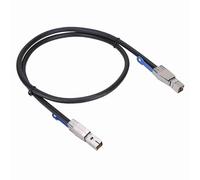 SIXRUN MINISAS 4X Cable, SFF 8644 vers SFF 8644 12Gbps | Liaison haute vitesse à quatre canaux, fil de cuivre plaqué argent, compatible avec serveur HP Dell , stockage de centre de