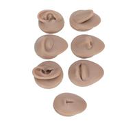 SIXRUN Modèle de Partie du Corps en Silicone Souple, Outil de Pratique Flexible en Silicone pour les Oreilles, les Yeux, le Nez, la Langue et le Nombril pour Piercing Débutant et Présentoir de