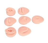 SIXRUN Modèle de Partie du Corps en Silicone Souple, Outil de Pratique Flexible en Silicone pour les Oreilles, les Yeux, le Nez, la Langue et le Nombril pour Piercing Débutant et Présentoir de