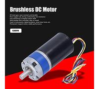 SIXRUN Moteur à Engrenages DC24V à Haute Torsion sans Balais avec Contrôleur pour équipement Industriel, Matériau en Cuivre Pur et en Acier (430RPM)