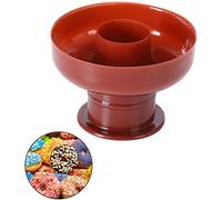 SIXRUN Moule à Donuts, Découpoir à Pâtisserie Silicone 3 Trous for Cuisson et Préparation de Pâtisserie (Couleur assortie)