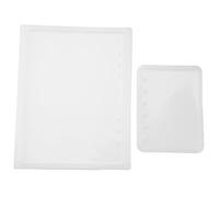 SIXRUN Moule en Silicone pour Carnet de Notes A5 A7, 2 Pièces, pour Bricolage, Artisanat en Résine époxy et Conception de Couverture de Bloc-notes