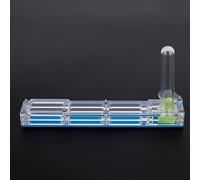 SIXRUN Nid D'élevage de Fourmis en Acrylique, Formicarium Compact avec Château d'eau Hydratant pour Enfants et Amateurs, 14x2.2x7.5cm, Bleu (nid Bleu)