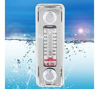 SIXRUN Niveau d', Construction en Verre allié, Affichage Transparent, Indicateur de Niveau de Liquide Résistant aux Hautes Températures pour Système Hydraulique (LS-3)