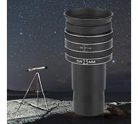 SIXRUN Oculaire Planétaire Précis Haute Définition pour Télescope D'astronomie Monoculaire, 1,25" 58 Degrés 2,5 Mm, Idéal pour Observer la Lune, Jupiter, Saturne, Le Métal, Noir, 93 X 45 Mm