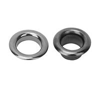 SIXRUN Oeillets en Laiton de Haute Qualité pour L'Artisanat du Cuir 6mm 100 Ensembles Scrapbook Or Argent Bronze Couleur Pistolet 100 X Joint Sacs Étiquettes Vêtements (Argent Noir)