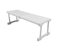 SIXRUN Organisateur d'étagère de Placard Extensible, étagère d'armoire Réglable en Acier au Carbone, capacité de 55 Kg pour Armoires et Cuisines (Longueur 47-68 cm / 18,5-26,8 Pouces)