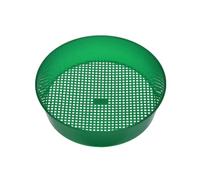 SIXRUN Outil de Jardin de Tamis de Sol en en Plastique Couleur Verte Diamètre de Vingt et un Centimètres Hauteur de Cinq Centimètres Ouverture de Trois à Quatre Millimètres